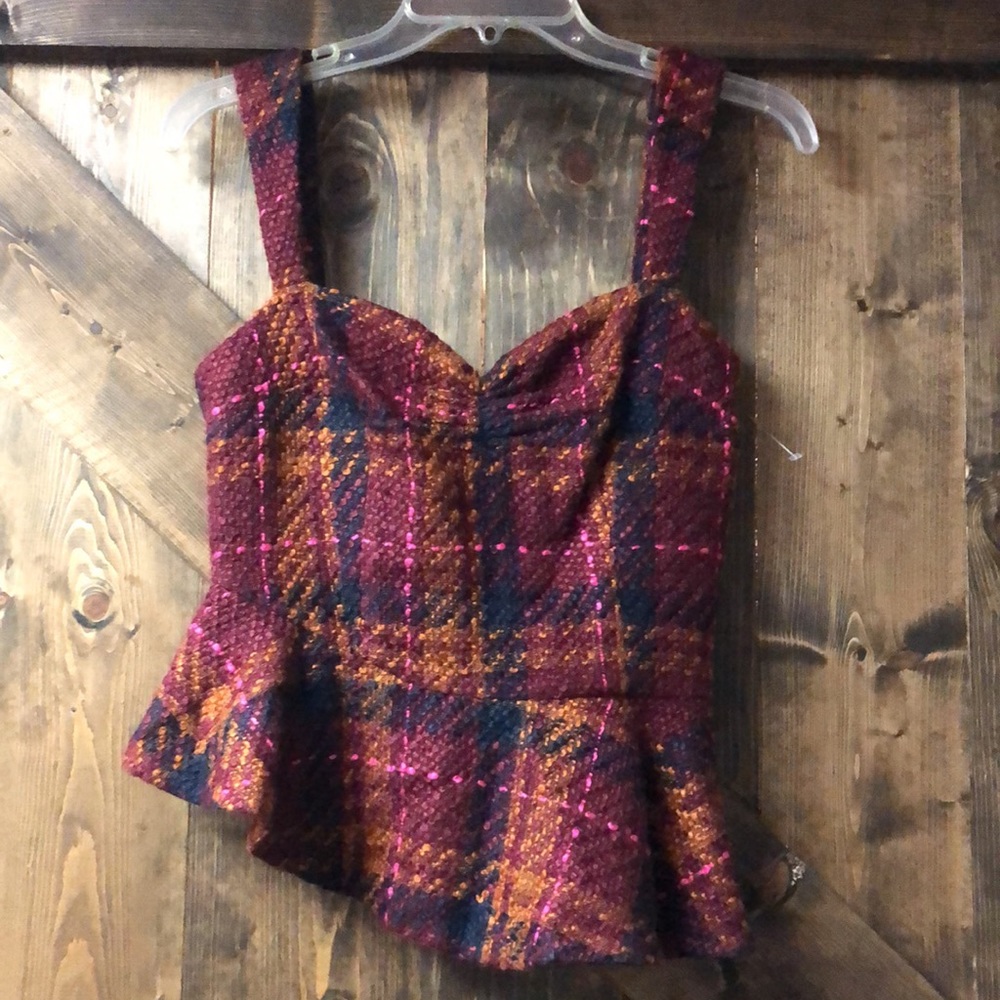 LPA Maria In Wine Pink Plaid - Picture 6 of 12